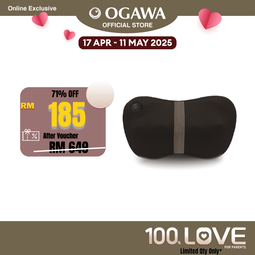 [Apply Code: 7TM12] OGAWA Mobile Shiatsu Lite Shiatsu Kneading Massage Pillow (Ashwood)*